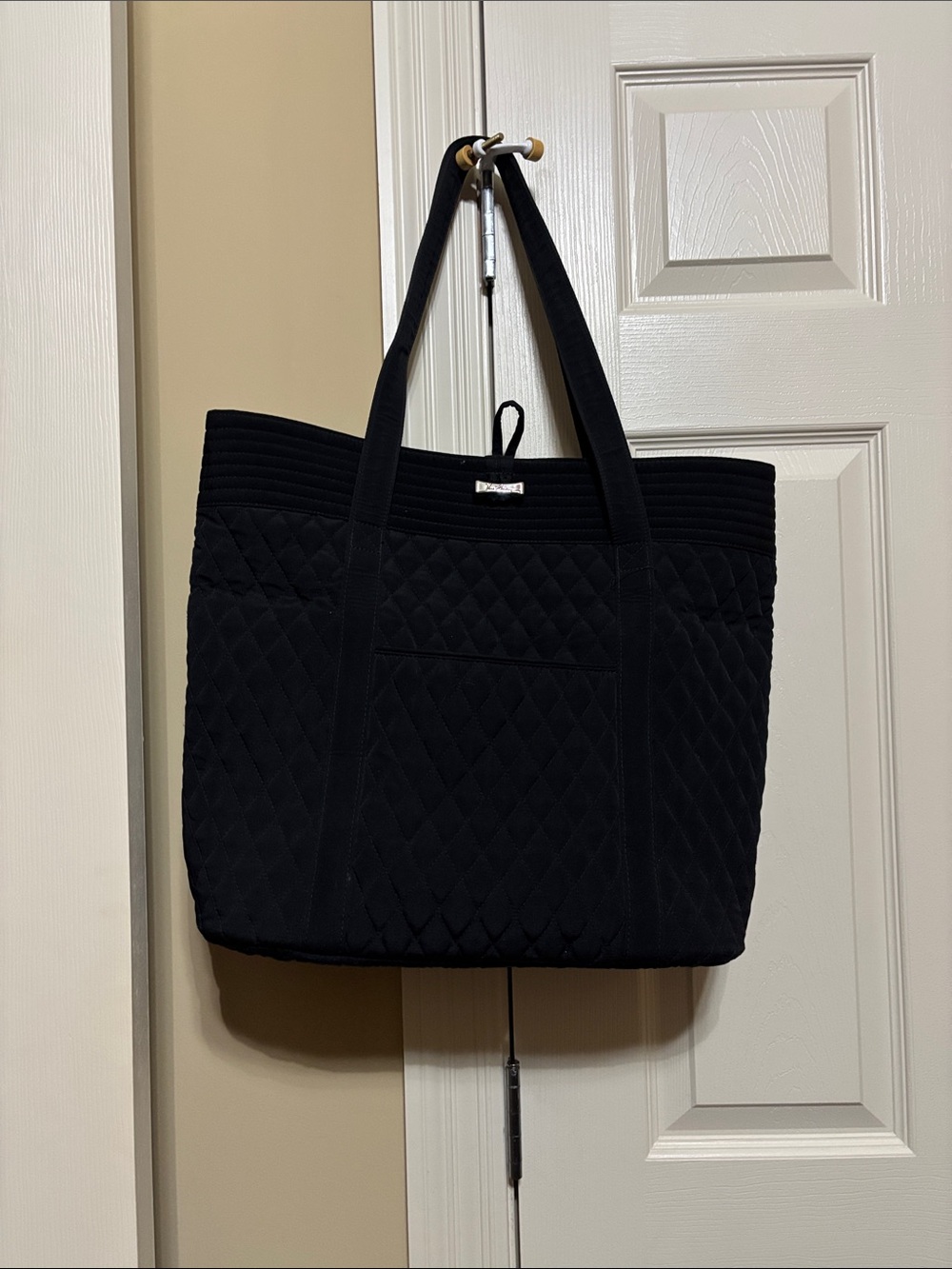 Vera Bradley Black Quilted Tote Bag
